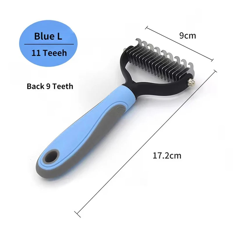Self-Cleaning Pet Deshedding Brush for Dogs & Cats